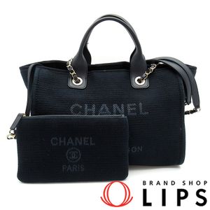 Chanel Deauville Line Small Shopping Tote Bag AS3257 Canvas/Leather Women's Tote Bag

Navy [Pre-owned]