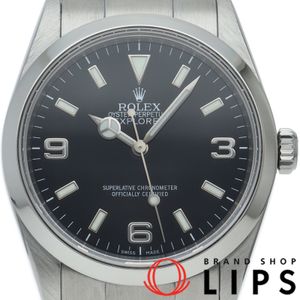 Rolex Explorer 1 Roulette Explorer 1 114270(Z) Box, Warranty Card, Stainless Steel, Men's Watch, Black, Polished, 2006 Model, Excellent Condition [Used]