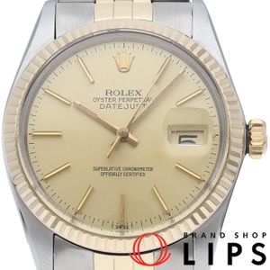 Rolex Datejust Men's Watch, Antique, Datejust Mens 16013(7), 18K Yellow Gold/Stainless Steel, Champagne Color Finish, 1981, Excellent Condition [Pre-owned]