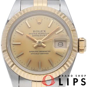 Rolex Datejust Ladies 69173(X) K18YG/SS Ladies Watch, Champagne Color Finish, 1991, Excellent Condition [Pre-owned]
