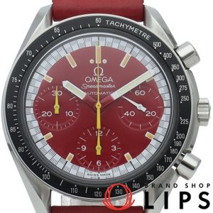 Omega Speedmaster Racing Chronograph 39mm Speedmaster Racing 3810.61 SS/Leather Men's Watch , RED Polished, Excellent Condition [Pre-owned]