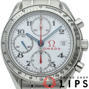 Omega Speedmaster Date Chronograph 39mm Olympic Collection SpeedMaster Date Torino 2006 Collection 3516.20 Stainless Steel Men's Watch White Polished Excellent Condition [Pre-owned]