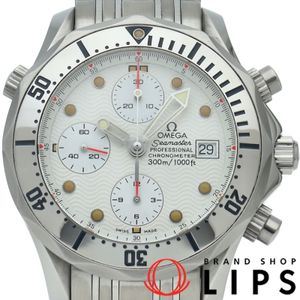 Omega Seamaster 300M Chronograph 41.5mm Automatic 2598.20, Warranty Card, Stainless Steel, Men's Watch, White, Polished, Excellent Condition [Used]