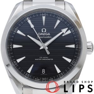 Omega Seamaster Aqua Terra 150M Co-Axial 41mm Master Chronometer 220.10.41.21.01.001 Box, Warranty Card, Stainless Steel, Men's Watch, Black, Polished, Excellent Condition [Used]