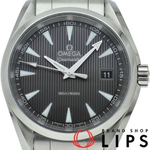 オメガ シーマスター アクアテラ 150M クォーツ 38.5mm Seamaster Aqua Terra 150M 38.5mm 231.10.39.60.06.001 箱 保証書 SS メンズ時計 グレー 仕上げ済 美品 【中古】
