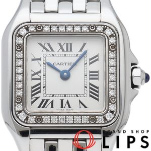 Cartier Panthère de Cartier Watch SM Diamond Bezel Panthère De Cartier W4PN0007 Box Warranty Card Stainless Steel Ladies Watch Silver Polished Excellent Condition [Used]
