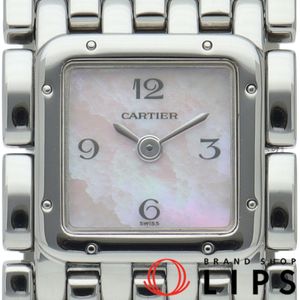 Cartier Ruban Ladies Watch, Pink Shell, W61003T9, Stainless Steel, Refurbished, Excellent Condition [Pre-owned]