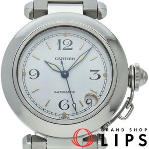 Cartier Pasha C Watch W31015M7 Stainless Steel Men's Watch White, Polished, Excellent Condition [Pre-owned]