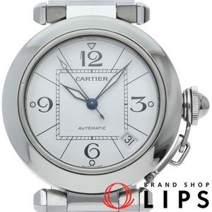 Cartier Pasha C Watch W31074M7 Stainless Steel Men's Watch White, Polished, Excellent Condition [Pre-owned]