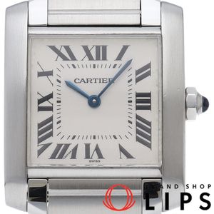Cartier Tank Francaise MM Watch W51003Q3, Warranty Card Included, Stainless Steel, Men's Watch, Silver, Polished, Excellent Condition [Pre-owned]