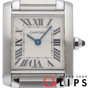 Cartier Tank Francaise SM Watch W51008Q3, Warranty Card Included, Stainless Steel, Ladies' Watch, Silver, Polished, Excellent Condition [Pre-owned]