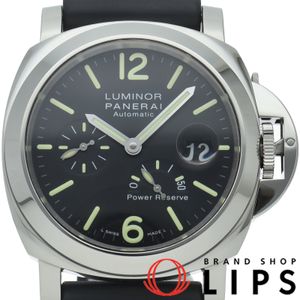 Panerai Luminor Power Reserve Acciaio 44mm Automatic PAM01090 Stainless Steel/Rubber Men's Watch, Black, Polished, Excellent Condition [Pre-owned]