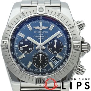 Breitling Chronomat 44 Watch JSP Japan Limited Blue Chronomat JSP Japan Limited AB0115/AB011511/C987 Box Warranty Stainless Steel Men's Watch Blue/Black Polished Excellent Condition [Used]