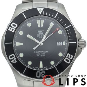 TAG Heuer Aquaracer Calibre 5 WAB2010.BA0804, Stainless Steel, Men's Watch, Black, Polished , Excellent Condition (Pre-owned) - Includes Box and Warranty Card.