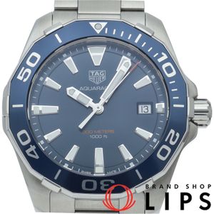 タグ・ホイヤー アクアレーサー メンズ時計 Aquaracer Mens WAY111C.BA0928 箱 保証書 SS メンズ時計 ブルー 仕上げ済 美品 【中古】