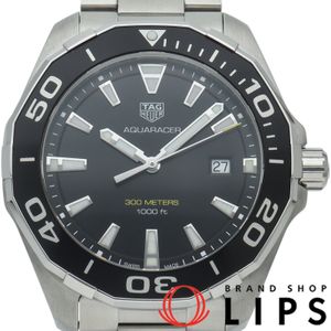 TAG Heuer Aquaracer Men's Watch WAY101A.BA0746, Warranty Included, Stainless Steel, Black, Polished, Excellent Condition [Used]
