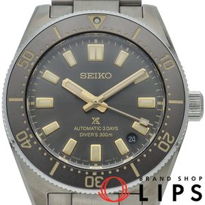 Seiko Prospex Mechanical Diver's 1965 Heritage 100th Anniversary Model Prospex SBDC199/6R55-00G0 Box, Warranty, Band, Stainless Steel, Men's Watch, Gray, Excellent Condition [Used]