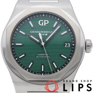 Girard-Perregaux Laureato Watch 42mm Green 81010-11-3153 Box, Warranty Card, Stainless Steel, Men's Watch, Green, Excellent Condition [Brand New]