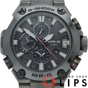 CASIO G-SHOCK MR-G 쿠로조나에(Kuro-zonae) GPS 하이브리드 전파 솔라 시계 G-SHOCK MRG-G2000CB-1AJR 박스 보증서 티타늄 남성용 시계 블랙 미품 【중고】
