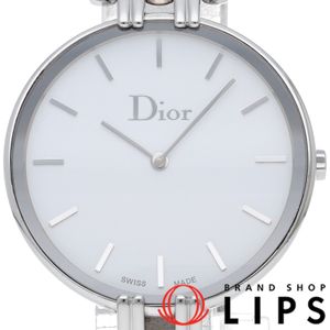 Dior 바기라 남성용 시계 Bagheera CD094110 SS 남성용 시계 화이트 폴리싱 완료 미품 【중고】