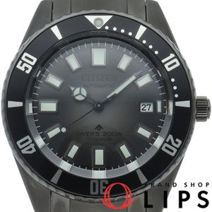 CITIZEN 프로마스터 마린 후지츠보 다이버 워치 CITIZEN ECO-DRIVE PROMASTER NB6025-59H/9051-A5XNB01 박스 보증서 티타늄 남성용 시계 블랙 미품 【중고】