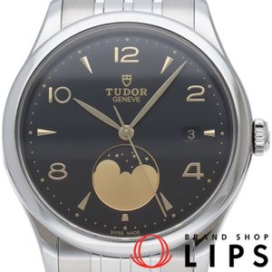 TUDOR 1926 루나 워치 39mm 1926 Luna M91560-0003 박스 보증서 SS 남성용 시계 블랙 폴리싱 완료 최상급 컨디션 【중고】