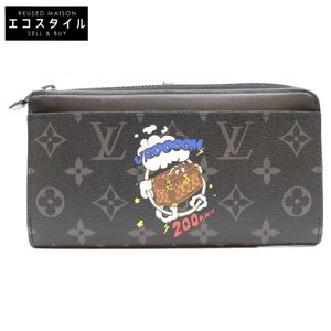 LOUIS VUITTON M80994 블랙 모노그램 이클립스 지피 드래곤느 장지갑 [중고]