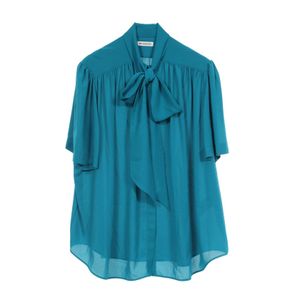 【二手】BALENCIAGA世家 (Balenciaga) 短袖蝴蝶結襯衫，其他款式女式襯衫，二手