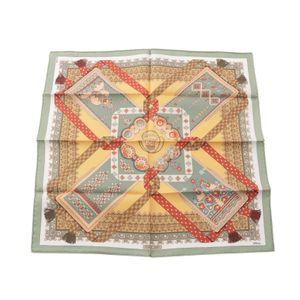 【中古】 エルメス HERMES スカーフ プチカレ カレ45 Brins d'or シルク カレ45 レディース Used A