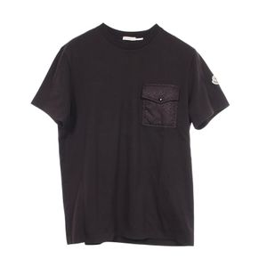 [Used] MONCLER Short-Sleeve T-Shirt with Pocket, Crew Neck, Cotton, Men's, Used A