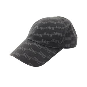 [중고] BALENCIAGA BB 모노그램 캡 코튼 BB 모노그램 모자 유니섹스 Used A