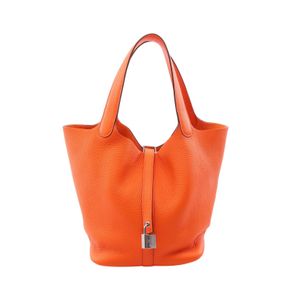 【中古】 エルメス HERMES ハンドバッグ ピコタンロックMM オレンジミニアン オレンジミニアン その他 ピコタンロックMM オレンジミニアン レディース 未使用