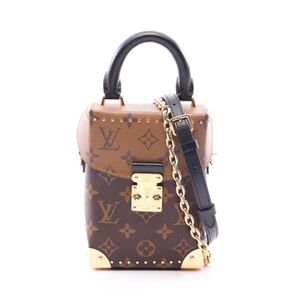 【二手】路易威登LOUIS VUITTON手提包相機盒 Monogram Reverse 2WAY M82465 PVC塗層帆布皮革相機盒 女士