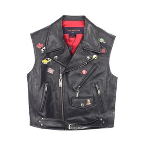 [Used] Louis LOUIS VUITTON Double Rider Vest with Pins RW181W DUT FELJ04 Leather Vest Women's Unused