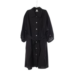 【二手】愛馬仕 HERMES 馬賽克 Sellier 紐帶長袖洋裝 5H0586DB 棉質洋裝 女款 二手 A