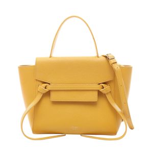 [Used] Celine CELINE handbag BELT BAG NANO Belt Bag Nano 2WAY Yellow Leather Belt Bag Nano Women's Used B
