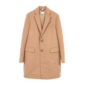 [Used] Burberry CALLEN Notched Lapel Wool Coat for Men, Used A