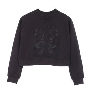 [Used] Hermes HERMES Sweatshirt H Félonnerie Black Cotton Sweatshirt Women's Used A