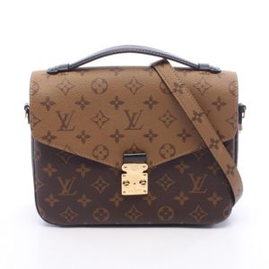 【二手】路易威登LOUIS VUITTON手提包 Pochette Metis MM Monogram Reverse 2WAY M44876 PVC塗層帆布皮革 Pochette Metis