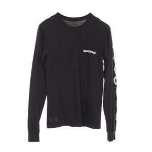 【中古】 クロムハーツ CHROME HEARTS 長袖Tシャツ スクロールラベル コットン スクロールTシャツ メンズ Used A
