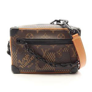 [Used] Louis Vuitton LOUIS VUITTON Shoulder Bag NIGO Mini Soft Trunk N60394 PVC Coated Canvas Leather LV x NIGO Mini Soft Trunk Women's