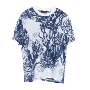 【中古】 ルイ・ヴィトン LOUIS VUITTON 半袖Tシャツ グラフィックモノグラム クルーネック RM232M Y93 HPY30W ブルー コットン Tシャツ メンズ Used A