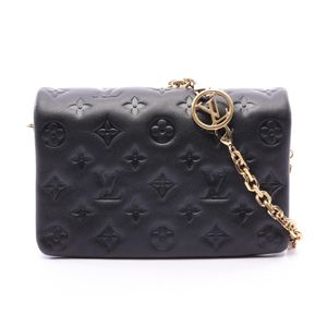 [Used] Louis Vuitton LOUIS VUITTON Shoulder Bag Pochette Coussin M82116 Noir Lambskin (Sheepskin) Pochette Coussin Women's Used A