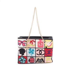 [Used] Chanel CHANEL Shoulder Bag Icon Multi Leather Icon Chain Shoulder Women's Used A
