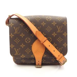 [Used] Louis Vuitton LOUIS VUITTON Shoulder Bag Cartouchiere MM M51253 PVC Coated Canvas Leather Cartouchiere MM Women's Used B