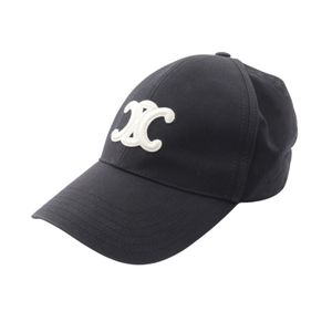 [Used] CELINE Triomphe Baseball Cotton Hat for Women, Used B