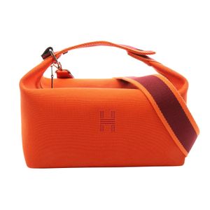 【中古】 エルメス HERMES ハンドバッグ ブリッドアブラックGM オランジュ フー オランジュ・フー キャンバス ブリッド・ア・ブラックGM オランジュ・フー レディース