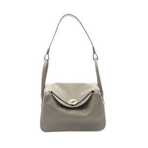 【中古】 エルメス HERMES ショルダーバッグ リンディ26 ヴェールアマンド レザー リンディ26 ヴェールアマンド レディース Used A