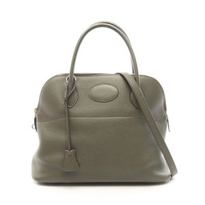 【中古】 エルメス HERMES ハンドバッグ ボリード31 2WAY オリーブグリーン レザー ボリード31 オリーブグリーン レディース Used B