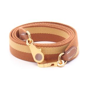 【中古】 エルメス HERMES ショルダーストラップ バンドリエール サングル カザック ゴールド パイユ ゴールド/パイユ キャンバス レザー バンドリエール サングル カザック ゴールド/パイユ